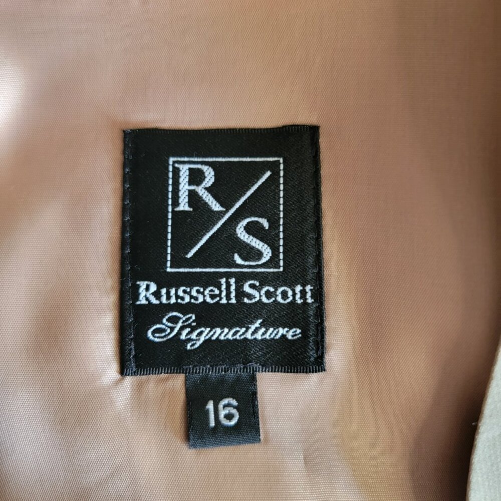 New Old Stock Russell Kemp 16 Taupe Gold Leaf Layering Jacket Deadstock USA Made - Picture 16 of 16